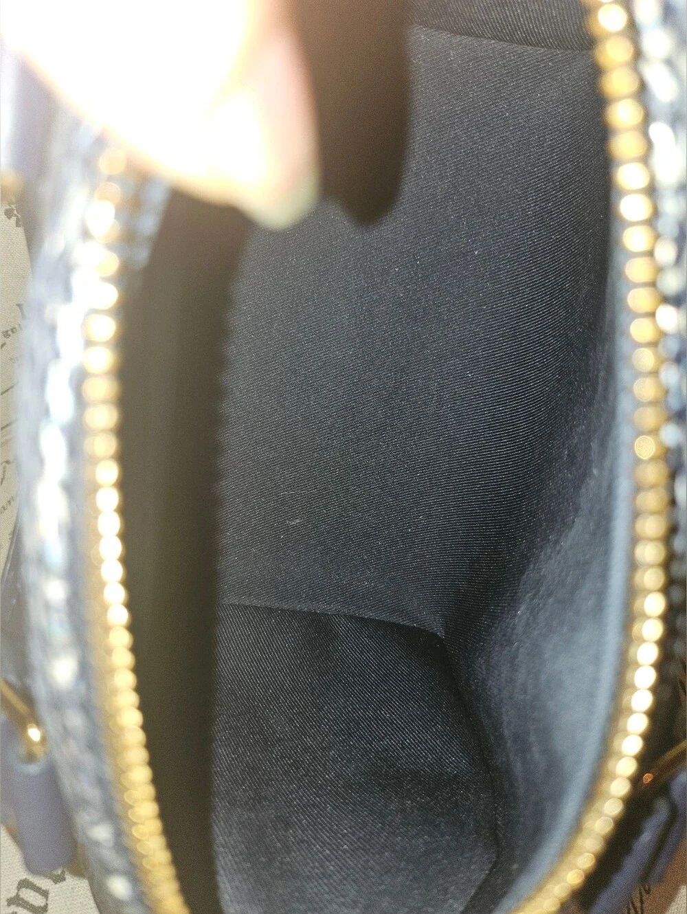 LOUIS VUITTON Speedy 20 Monoglam Bandouliere Jacquard Blue bag